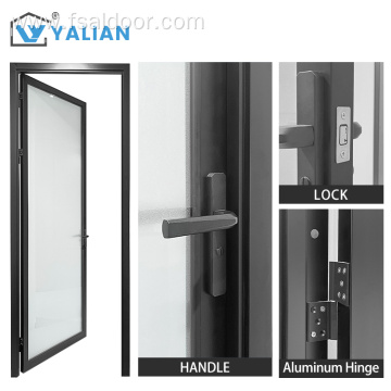 Aluminum Glass Casement Door Exterior Swing Door